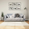 Vidaxl vloerkleed pamplona shaggy hoogpolig modern 160x160 cm crème
