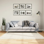 Vidaxl vloerkleed pamplona shaggy hoogpolig modern 160x160 cm crème