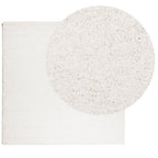 Vidaxl vloerkleed pamplona shaggy hoogpolig modern 240x240 cm crème