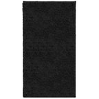 Vidaxl vloerkleed pamplona shaggy hoogpolig modern 60x110 cm zwart