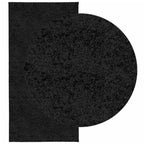 Vidaxl vloerkleed pamplona shaggy hoogpolig modern 100x200 cm zwart