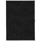 Vidaxl vloerkleed pamplona shaggy hoogpolig modern 140x200 cm zwart