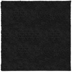 Vidaxl vloerkleed pamplona shaggy hoogpolig modern 160x160 cm zwart