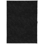 Vidaxl vloerkleed pamplona shaggy hoogpolig modern 240x340 cm zwart