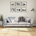 Vidaxl vloerkleed pamplona shaggy hoogpolig modern 80x150 cm goudkleur