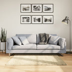 Vidaxl vloerkleed pamplona shaggy hoogpolig modern 120x120 cm goud