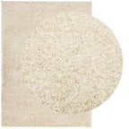 Vidaxl vloerkleed pamplona shaggy hoogpolig modern 200x280 cm goud