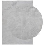 Vidaxl vloerkleed iza laagpolig scandinavisch 240x340 cm grijs