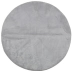 Vidaxl vloerkleed iza laagpolig scandinavisch ø 120 cm grijs