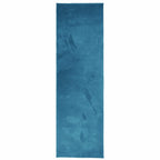 Vidaxl vloerkleed oviedo laagpolig 80x250 cm turquoise