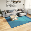 Vidaxl vloerkleed oviedo laagpolig 240x240 cm turquoise