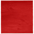 Vidaxl vloerkleed oviedo laagpolig 120x120 cm rood