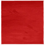 Vidaxl vloerkleed oviedo laagpolig 160x160 cm rood