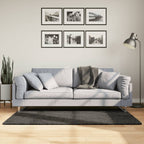 Vidaxl vloerkleed istan hoogpolig glanzend 80x150 cm antracietkleurig