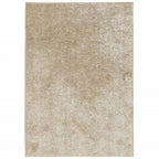 Vidaxl vloerkleed istan hoogpolig glanzend 160x230 cm beige