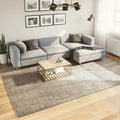 VidaXL Vloerkleed ISTAN hoogpolig glanzend 240x340 cm beige