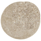 Vidaxl vloerkleed istan hoogpolig glanzend ø 80 cm beige