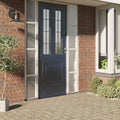 Vidaxl raamfolies 5 st statisch mat pvc grijs