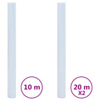 Vidaxl raamfolies 3 st statisch mat pvc wit