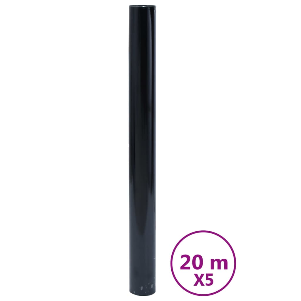 Vidaxl raamfolies 5 st statisch mat pvc zwart