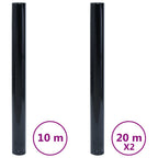Vidaxl raamfolies 3 st statisch mat pvc zwart