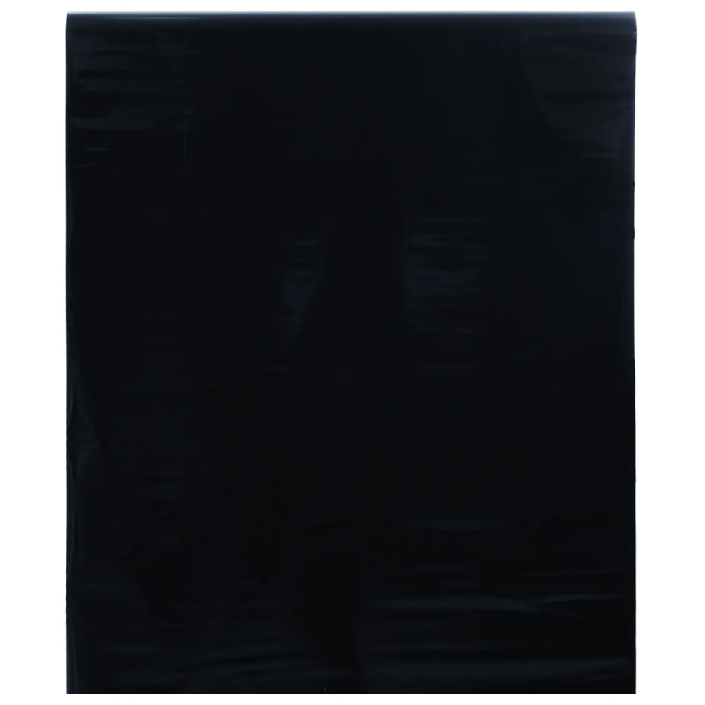 Vidaxl raamfolies 3 st statisch mat pvc zwart