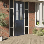 Vidaxl raamfolies 3 st statisch mat pvc zwart