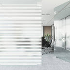 Vidaxl raamfolies 2 st mat strepenpatroon pvc