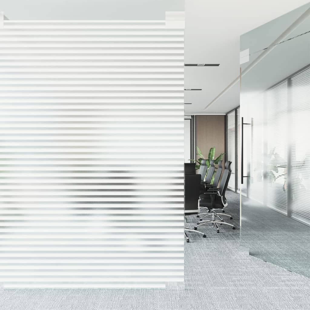 Vidaxl raamfolies 2 st mat strepenpatroon pvc