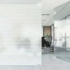 Vidaxl raamfolies 4 st mat strepenpatroon pvc