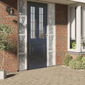 Vidaxl raamfolies 2 st mat bloemenpatroon pvc