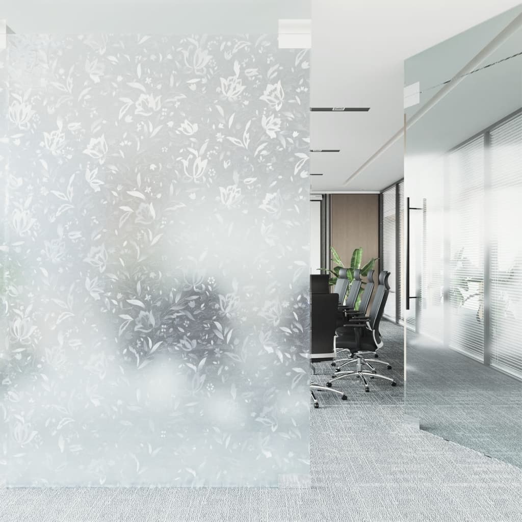 Vidaxl raamfolies 4 st mat bloemenpatroon pvc