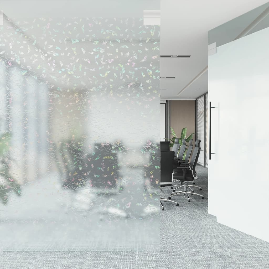 Vidaxl raamfolies 5 st mat 3d regenboogpatroon pvc