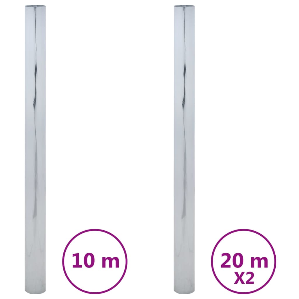 Vidaxl zonnefolies 3 st statisch reflecterend pvc zilverkleurig
