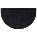 Vidaxl deurmat halfrond 45x75 cm rubber en kokosvezel