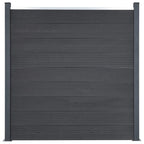 VidaXL Schuttingpaneelset 180x186 cm HKC grijs