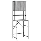 Vidaxl wasmachinekast 68x48,5x194 cm grijs sonoma eikenkleurig
