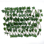 Vidaxl kunstplant druivenblad op latwerk uittrekbaar 180x60 cm groen