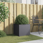 Vidaxl plantenbak 49x47x46 cm staal antracietkleurig
