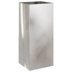 Vidaxl plantenbak 32x29x75 cm roestvrij staal zilverkleurig