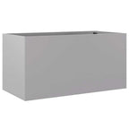 Vidaxl plantenbak 62x30x29 cm gegalvaniseerd staal zilverkleurig
