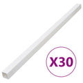 Vidaxl kabelgoot 33x33 mm 30 m pvc