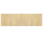 Vidaxl vloerkleed rechthoekig 60x200 cm bamboe lichtnaturel