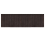 Vidaxl vloerkleed rechthoekig 60x200 cm bamboe donkerbruin