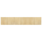 Vidaxl vloerkleed rechthoekig 60x300 cm bamboe lichtnaturel
