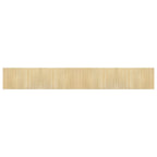 Vidaxl vloerkleed rechthoekig 60x400 cm bamboe lichtnaturel