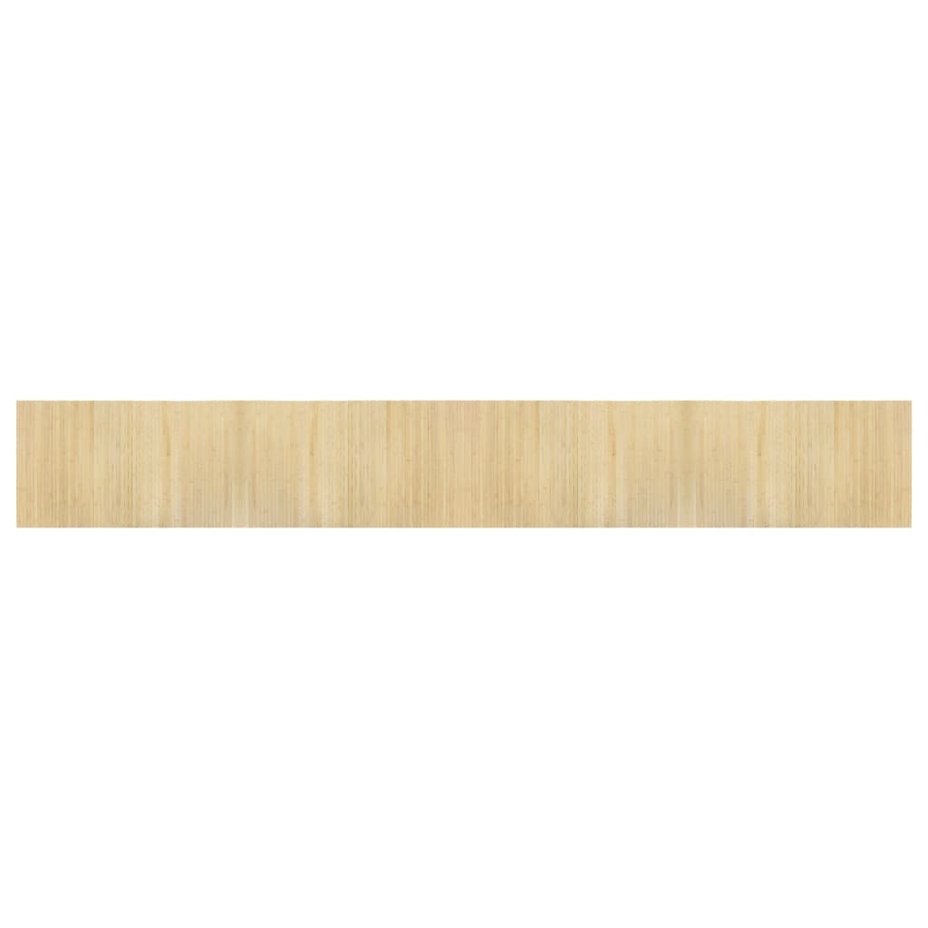 Vidaxl vloerkleed rechthoekig 60x400 cm bamboe lichtnaturel