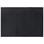 Vidaxl vloerkleed rechthoekig 70x100 cm bamboe zwart