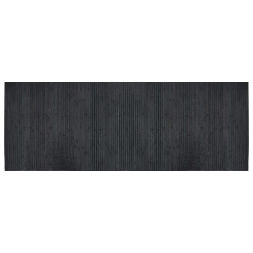 Vidaxl vloerkleed rechthoekig 70x200 cm bamboe grijs