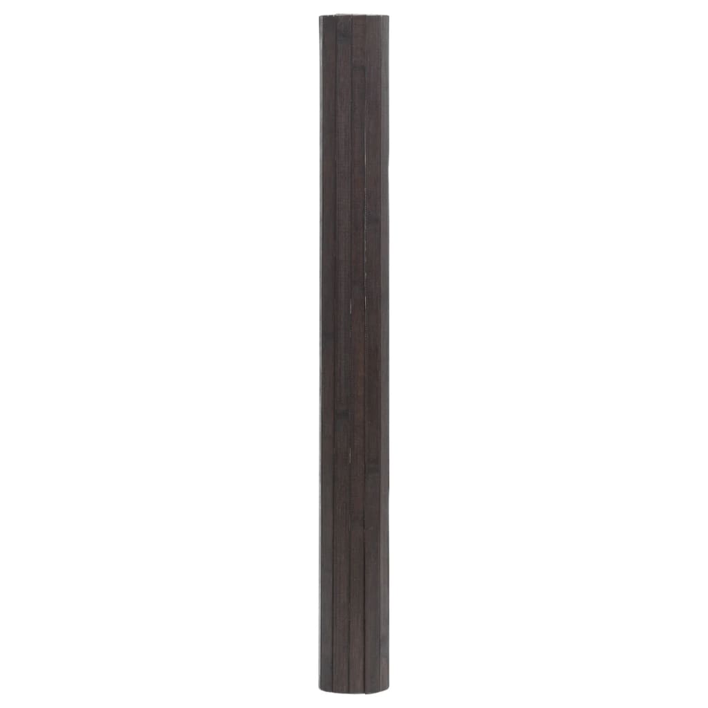 Vidaxl vloerkleed rechthoekig 70x500 cm bamboe donkerbruin